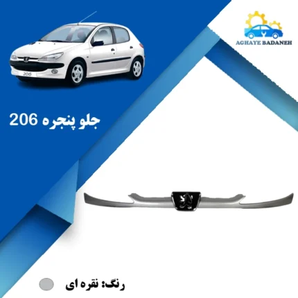 جلو پنجره 206 نقره ای